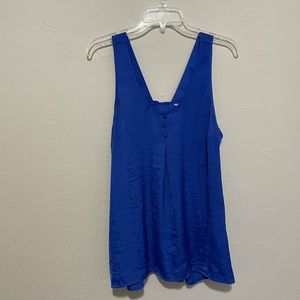 Candie’s Cobalt Blue Silky Blouse w/ Bow - Size L